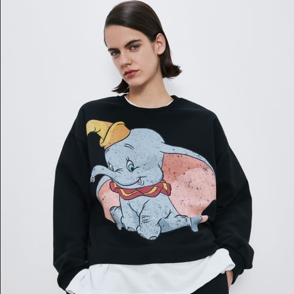 Zara Tops Zara Disney Dumbo Jumpersweater Nwt Poshmark